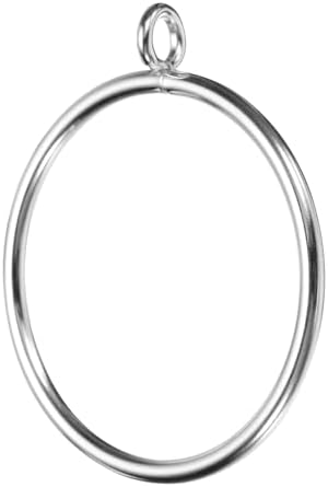 Uxcell 14PCS Silver Caf Curtain Rings with Eyelets