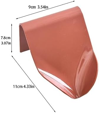 Valcla 3 Piece Soap Dish Set Red Bathroom Drain Rack