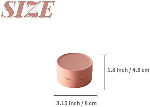 2 PCS Round Portable Soap Container with Lid