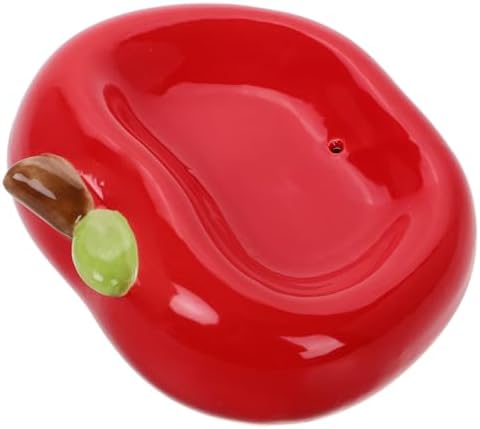 Apple Shaped Ceramic Soap Dish Decorative Holder