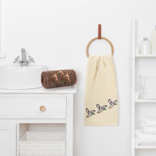 Mindsoft 2 Pack Mallard Duck Hand Towels 14x29 Inch