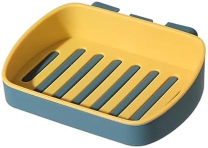 FABEILAI Drainable Soap Dish with Water Tray Yellow