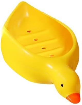 Duck Shape Self Draining Soap Tray - Yellow