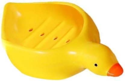 Self Draining Soap Holder Duck Shape Tray for Bathroom Kitchen