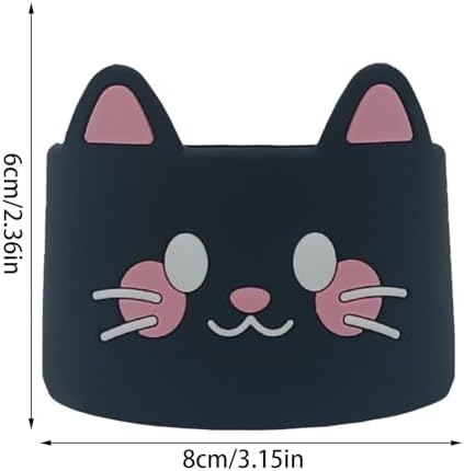 Silicone Coffee Cup Sleeves with Cute Animal Design