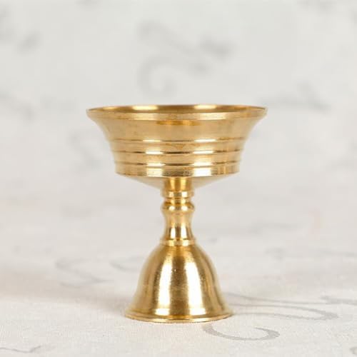 Copper Candle Wick Holder Ghee Lamp Stand for Religious Use