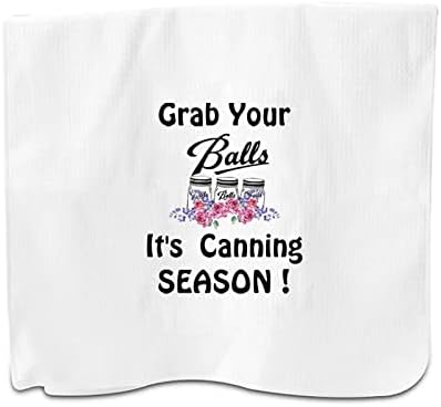 PXTIDY Funny Canning Season Kitchen Towel