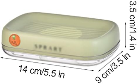 Surek Double Layer Soap Case with Water Tray for Bathroom Sink