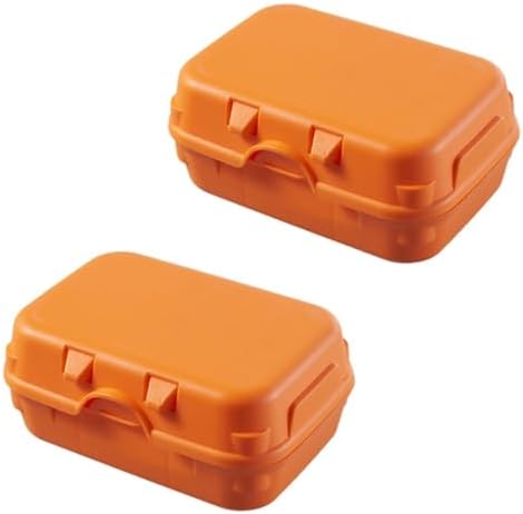 Valcla Soap Dish 2-Pack Portable Lock Double Layer Bathroom Holder