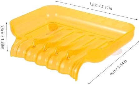 WESIEVYA Bathroom Waterfall Soap Dish with Suction Cups