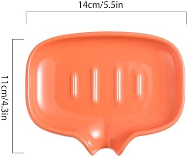 Dowbom Ceramic Soap Holder with U-Shaped Drainage 55 Inch