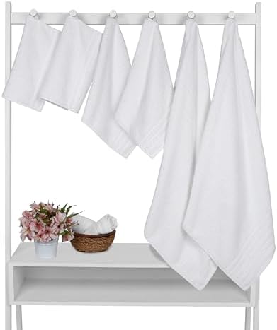 BW Luxe Home 6-Piece Turkish Cotton Towel Set