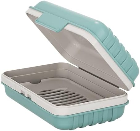 Loyliawa Orange Soap Dish with Drainage and Lock Design
