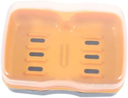 ABOOFAN Self-Draining Soap Holder Leak Proof Portable Bath Storage