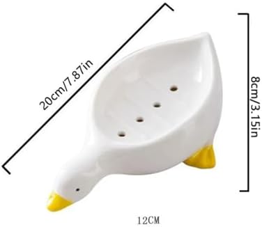 Cute Duck Soap Dish with Drain Hole