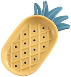 Kopida Creative Pineapple Soap Dish Holder - 2Pcs Yellow