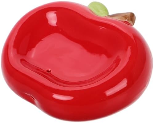 Ceramic Apple Soap Holder with Drainage Tray 1