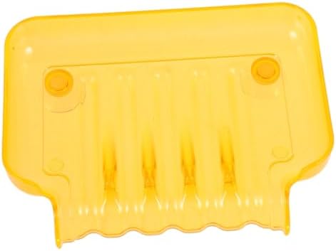 COSMEVIVI Bathroom Soap Dish with 2 Suction Cups Clear Storage Tray