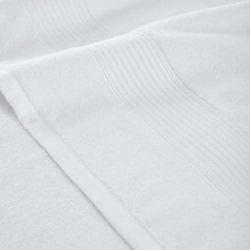Modern Threads 6-Pack Bath Towel Set 100 Ring Spun Cotton 30x60 White