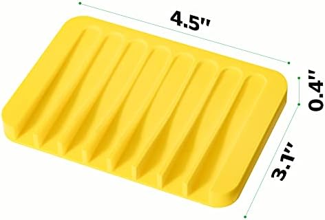 Urbanstrive Flexible Silicone Soap Dish for Bathroom Kitchen