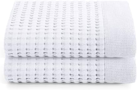Gildens Tree Waffle Hand Towels Set of 2 White