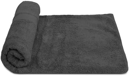 ZUPERIA Premium Bath Towels 27 x 54 Inches Pack of 4 Grey 1