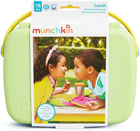 Munchkin Lunch Bento Box for Kids Green 1