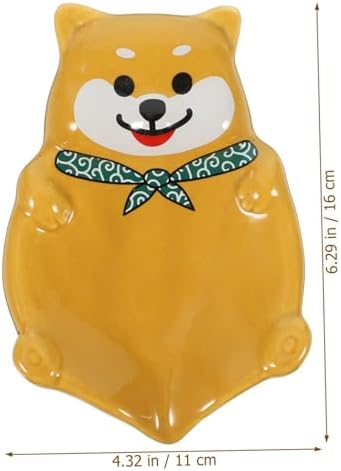 LIFKOME Ceramic Dog Soap Holder for Sink