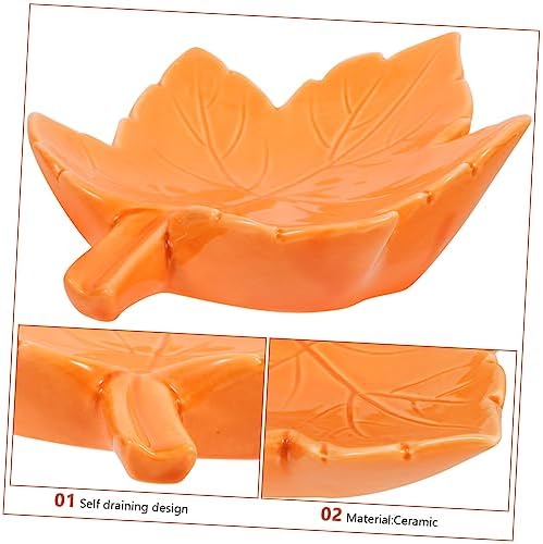 BESTYASH Ceramic Leaf Soap Holder