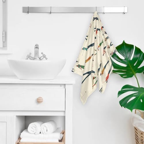 Tablerazzi Golf Ball Hand Towels Set of 2 for Bathroom