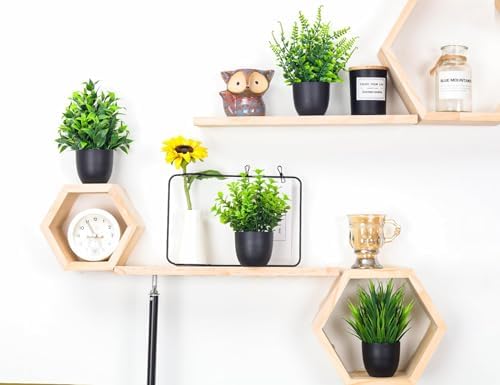 Der Rose Artificial Plants 4 Pack Black Indoor Decor