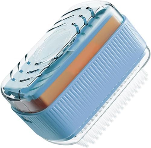Hailana Soap Box with Rollers - Self Draining Bath Holder Orange