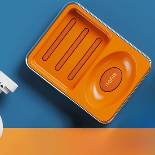 Luxury 2 Compartment Soap Box for Bathroom Travel Camping