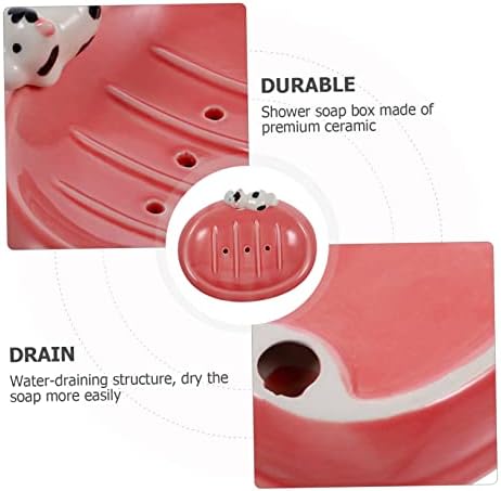 Mobestech Adorable Cartoon Soap Holder Drainage Dish