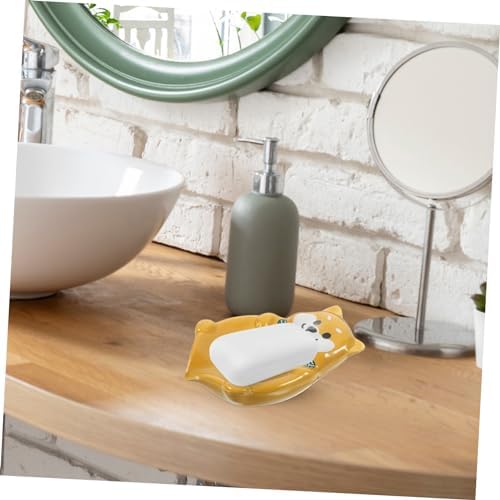 Mobestech Cartoon Dog Ceramic Soap Holder