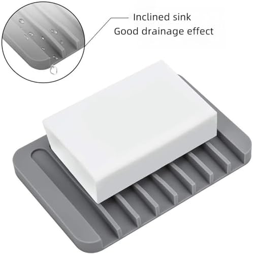 KETILZC Automatic Draining Soap Tray 2pcs