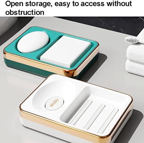 SUREK Simple Counter Top Soap Box with Drainage