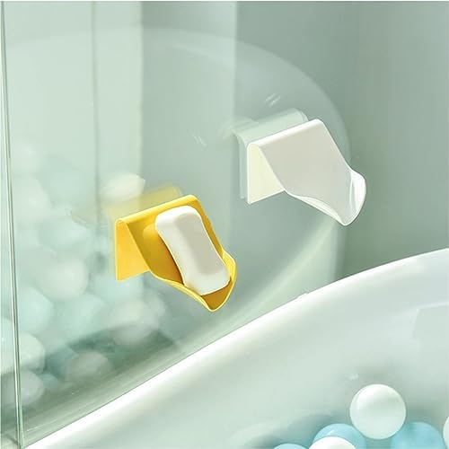 Valcla 3 Piece Soap Dish Set Red Bathroom Drain Rack