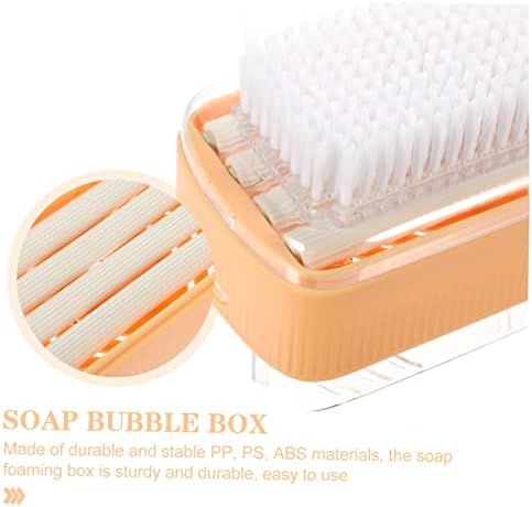 Foaming Soap Holder with Roller Brush for Travel and Deep Cleaning