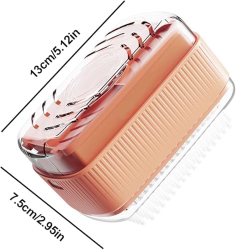 Hailana Soap Box with Rollers - Self Draining Bath Holder Orange
