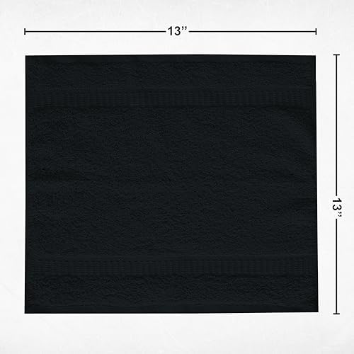 GOLD TEXTILES Luxury Wash Cloths Set of 24