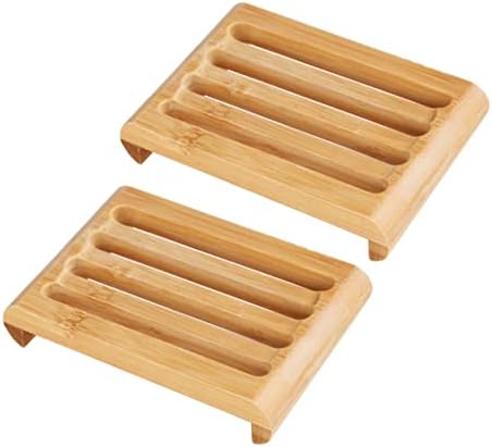 2-Pack Self-Draining Soap Dishes for Bar Soap