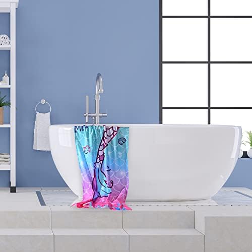 LIVILAN Mermaid Tail Beach Towel 30x60