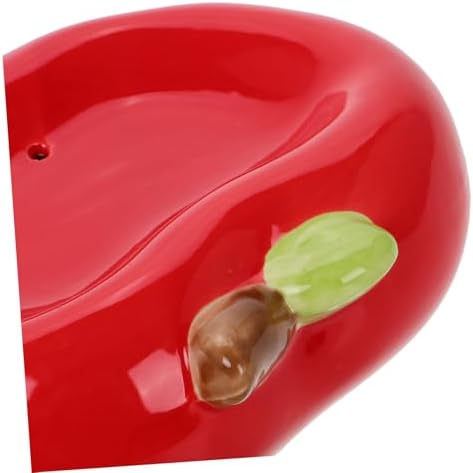 Fondotin Apple Shaped Ceramic Soap Tray with Drainage Hole