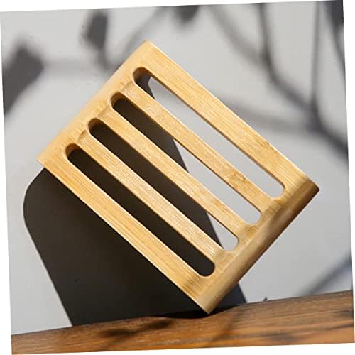 2Pcs Natural Bar Soap Holder with Draining Slots for Bathroom and Kitchen