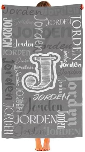 Custom Beach Towels with Names Personalized for Adults