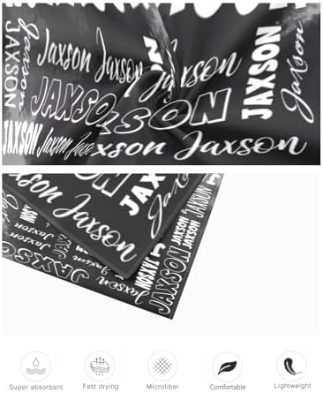 Dr TOUGH Custom Beach Towels with Names for Adults Kids