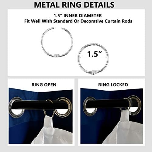 DriftAway Blackout Curtain Liner 2 Panels 50x58 Inches