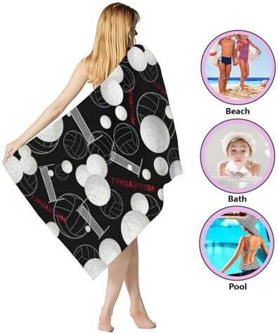 SUNUAN Oversized Microfiber Beach Towel 52x33