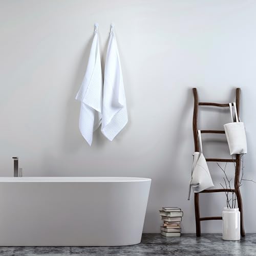 Pskl Turkish Cotton Waffle Bath Towel Set of 2